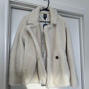 NEW cream Sherpa jacket.